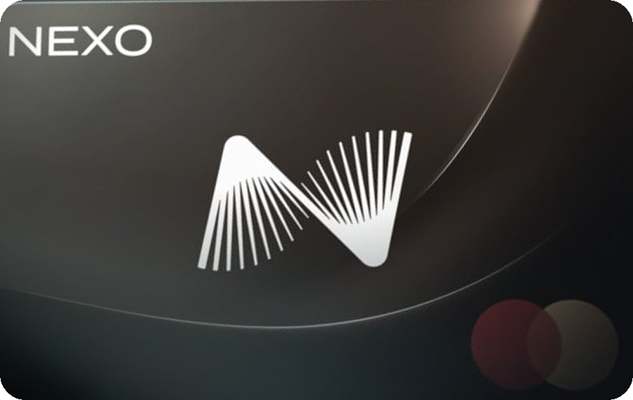 Front view of the Nexo Card card