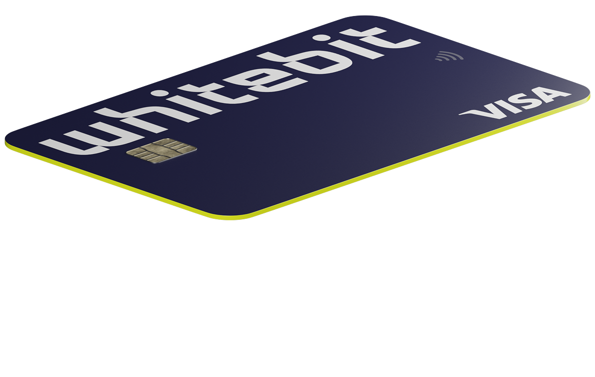 Front view of the WhiteBIT Nova USD Card card